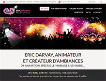 Tablet Screenshot of ericdarvay.fr